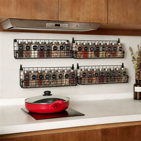 Spice Rack Metal Hanging Spice Rack Wall Mounted Spice Rack Kitchen