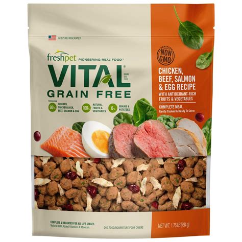 Freshpet Vital Complete Meals Grain Free Chicken Beef Salmon And Egg