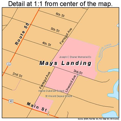 Mays Landing New Jersey Street Map 3444820