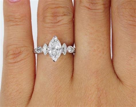 Gia 162 Carat Marquise Diamond Engagement Wedding Anniversary Ring At