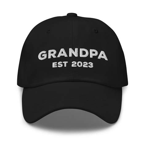 Grandpa Est 2023 Hat New Grandpa Hat New Grandpa T New Etsy
