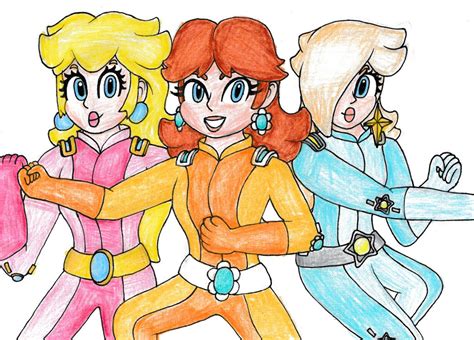 Peach Daisy And Rosalina Spy Suits By Bbq Turtle On Deviantart