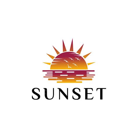 Sunset Clipart Transparent Png Hd Sunset Logo Design Template Sunset