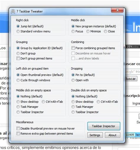 7 Taskbar Tweaker Personaliza La Súper Barra De Tareas De Windows 7