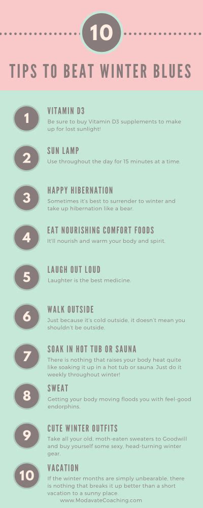 10 Tips To Beat The Winter Blues Winter Tips Health Tips