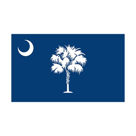 South Carolina State Flag Sc Vinyl Sticker Decal Rotten Remains