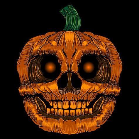 Premium Vector Scary Pumpkin Halloween Vector Scary Halloween