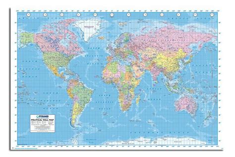 Laminated World Map World Maps