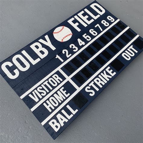 Custom Baseball Scoreboard Baseball Scoreboard Wooden Pallet Signs