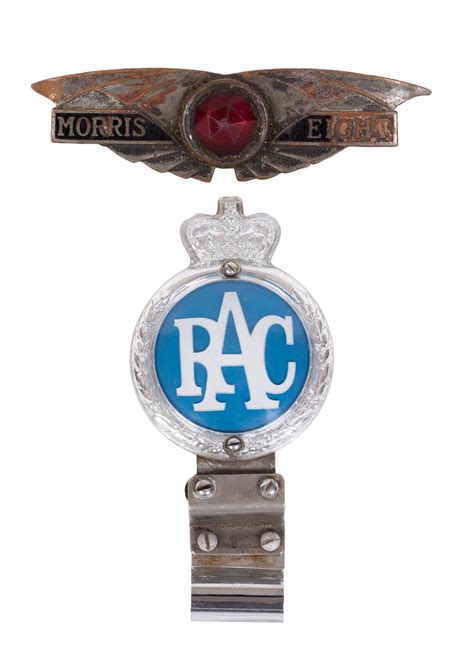 Morris Eight And Rac Vintage Automobile Badges Dolans Art Auction