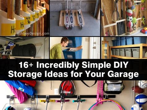 This idea takes advantage of your garage's vertical storage space. 16+ Incredibly Simple DIY Storage Ideas for Your Garage