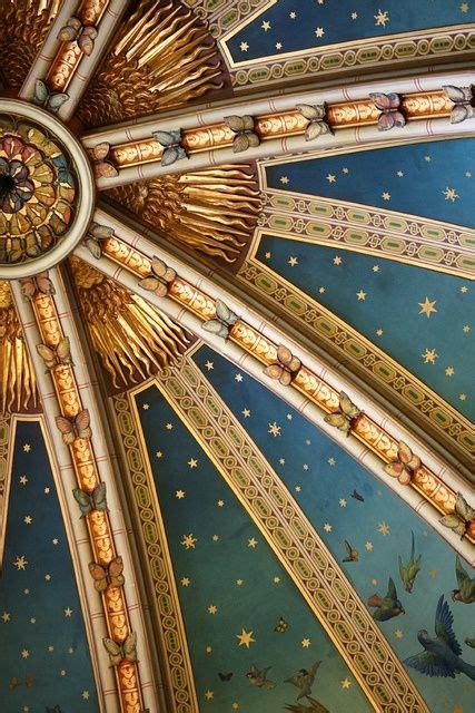 Celestial Ceiling In Castle Coch A Magical Victorian Interpretation Of