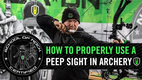 How To Properly Use A Peep Sight In Archery Youtube