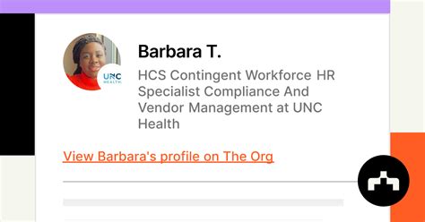 Barbara T Hcs Contingent Workforce Hr Specialist Compliance And