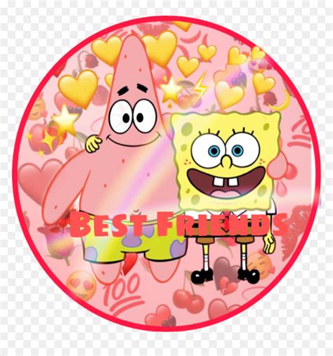 Best Friends Spongebob And Patrick Hearts Hd Png Download Vhv