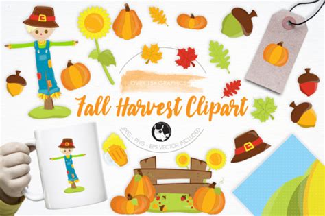 Fall Harvest Clipart Graphic By Prettygrafik · Creative Fabrica