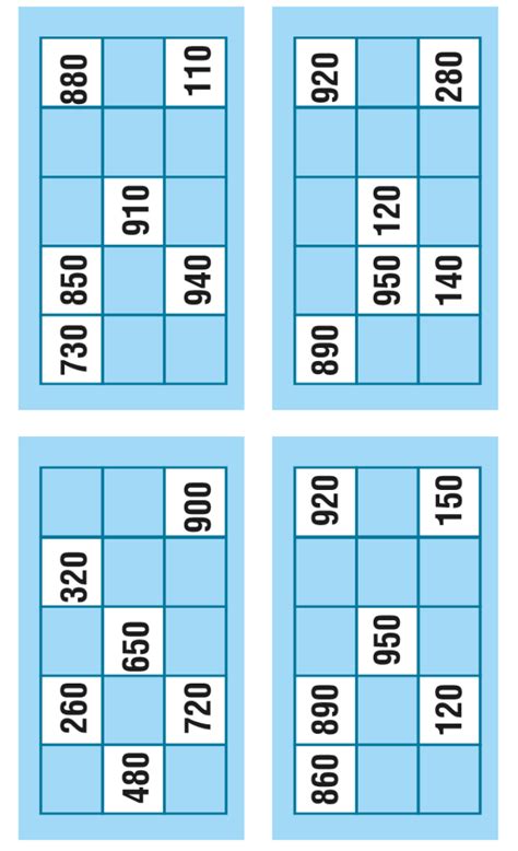 Juegos mentales matematicos para imprimir. Bingos para imprimir - Educación Primaria