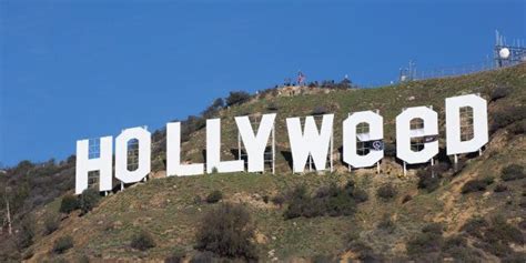 Iconic Hollywood Sign Altered To Hollyweed By New Years Prankster Huffpost News