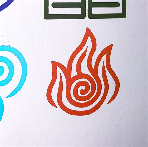 Fire Nation Symbol Holographic Vinyl Decal Etsy Australia