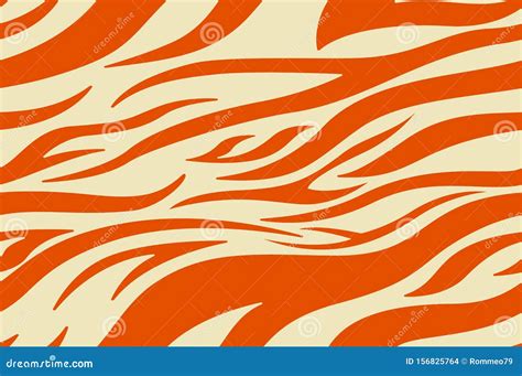 Orange Zebra Print Stripes Animal Skin Tiger Stripes Abstract