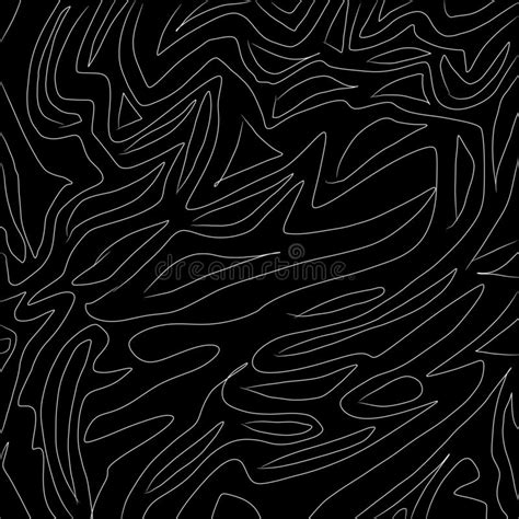 Abstract Black And White Wave Pattern As Illustration Background And