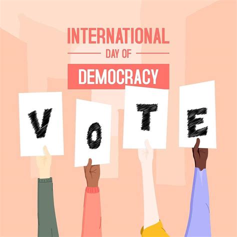 Day Of Democracy Voting Poster Design 1268008 Vector Art At Vecteezy