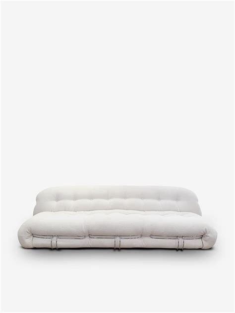 Soriana Seat Sofa In Tess Look Bianco By Cassina In Cassina Furniture Design Sofa