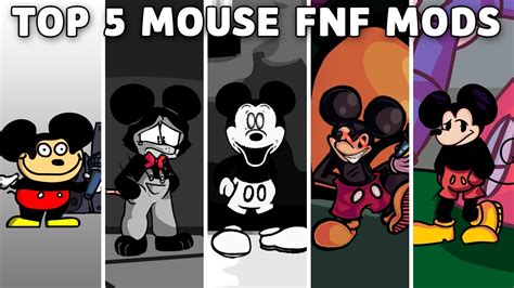 Top 5 Mouse Fnf Mods Vs Mickey Mouse Mokey Mouseavi Friday Night