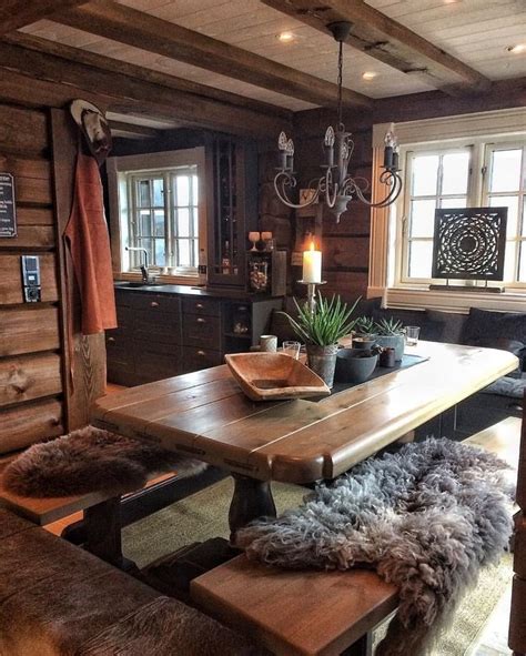 Beautiful Home Interior Cabin Style Design Ideas48 Log Home Interiors