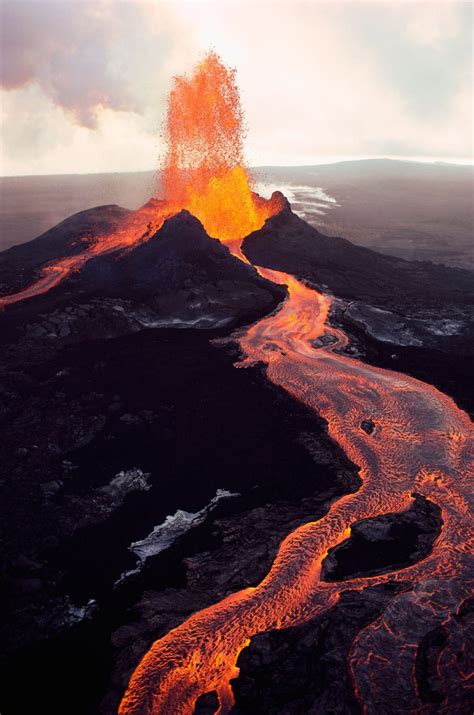 Fresh Lava Eruptions From Hawaii Volcano