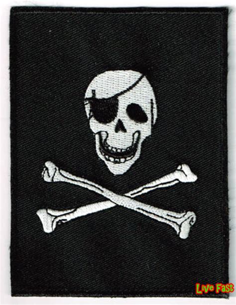 Jolly Roger Pirate Skull Patch Pirate Flag Salt Life Beach Bum Etsy