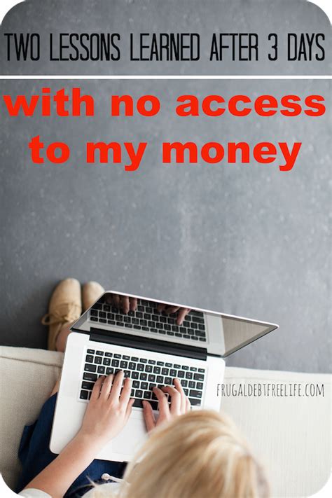 Make sure to check your balance frequently to know exactly how much money you have available. Two lessons learned after not having access to my money for three days | Lessons learned, My ...