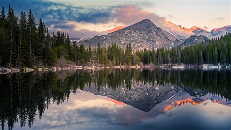 Bear Lake Reflection At Rocky Mountain National Park 4k 5k Hd Nature