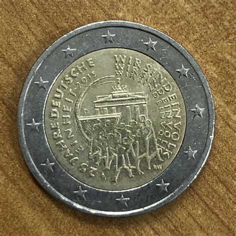 2 Euro Coin Germany 2015 ‘d Munich Commemorative 25 Years
