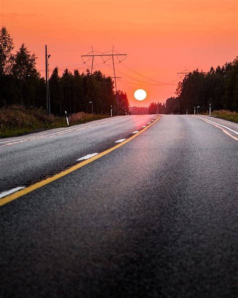 Road Sunset Wallpaper