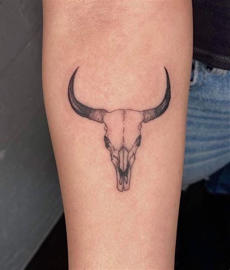 Bull Skull Spine Tattoos For Women Cowgirl Tattoos Bull Tattoos