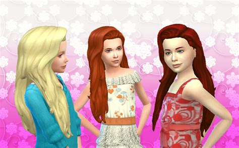 Mystufforigin Liberty Hair For Girls ~ Sims 4 Hairs