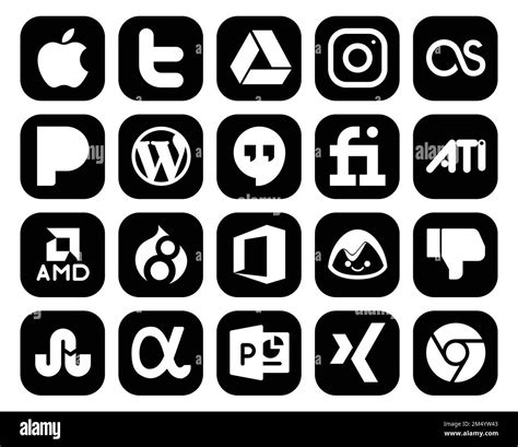 20 Social Media Icon Pack Including Stumbleupon Basecamp Cms Office