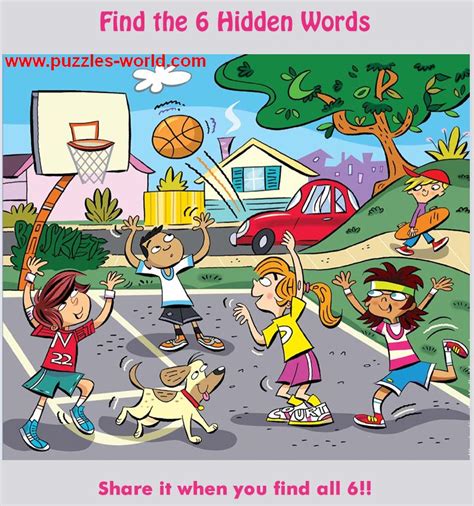 Our word search maker allows you to add images, colors and fonts to generate your own professional looking word search puzzles for kids or adults! Find Six Hidden Words - Part 20 (With images) | Hidden words, Hidden words in pictures, Picture ...