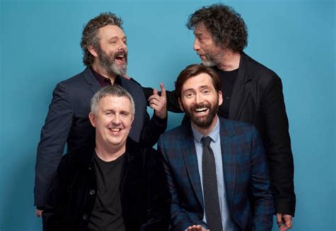 David Tennant Neil Gaiman Director Douglas Mackinnon And Actor Michael Sheen Attended The