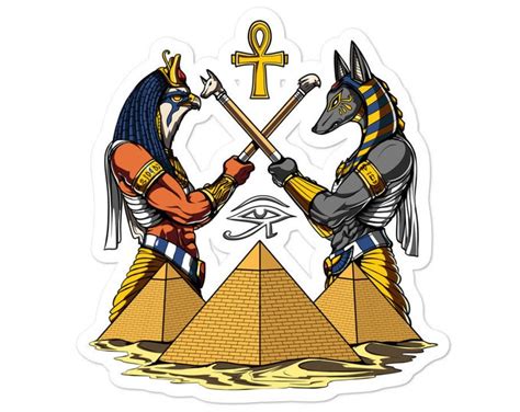 Ancient Egyptian Gods Sticker Egyptian Mythology Decals Etsy