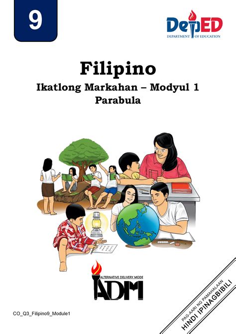 Filipino 9 Q3 Mod1 Parabula Final Filipino Ikatlong Markahan Modyul