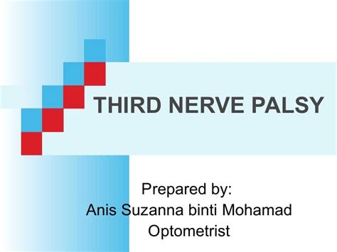 Case Presentation Third Nerve Palsy