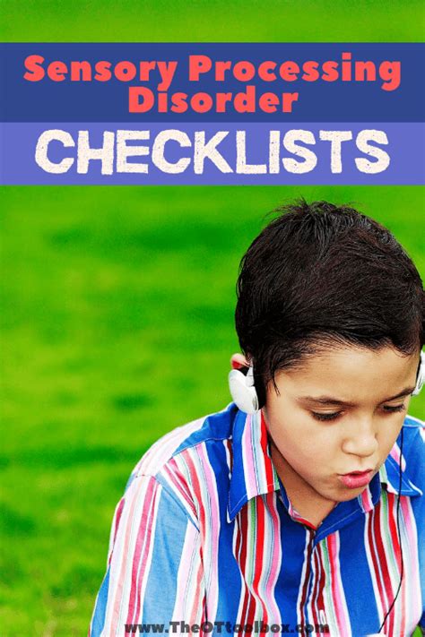 These Sensory Processing Disorder Checklists Are Broken Down By Sensory
