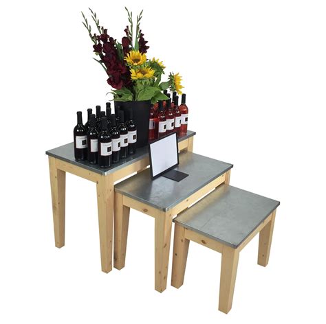 Nesting Table Set For Floral Merchandising Displays Waterproof Tops