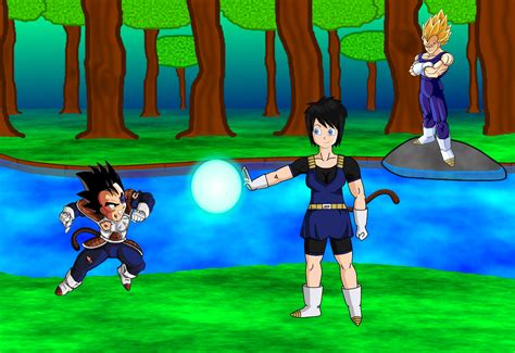 Vegeta Articha And Tarble Out For Training By Dbafcreator On Deviantart