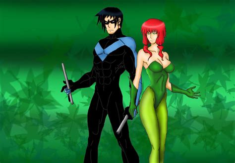 Nightwing And Poison Ivy By Sif Strife On Deviantart