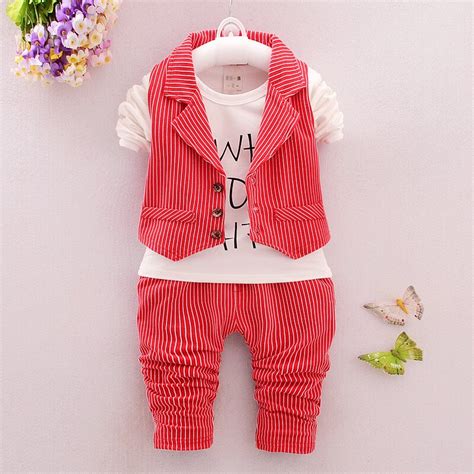 2017 New Spring Toddler Baby Boys Clothes Suit Childern Gentleman 3pcs