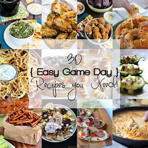 10 Easy Game Day Recipes You Need The Cookie Rookie