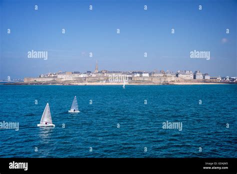 Seaside View Of Saint Malo Brittany France Stock Photo Alamy